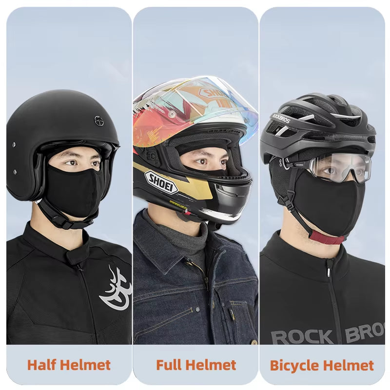 Winter Caps Bike Balaclava Bicycle Motorcycle Cap Glasses Hole Bandana Sports Running Headband Windproof Keep Warm Mask